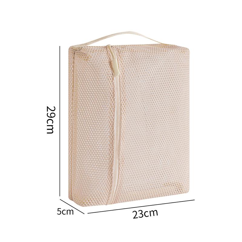 1pc Portable Breathable Cosmetics Mesh Bag Make Up Organizer Bag Travel Toiletries Storage Bag Multifunctional Pouch