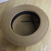 Sunscreen hat, sunshade belt buckle, flat hat, top hat, outdoor beach outing, straw hat, female summer versatile flat brim tide