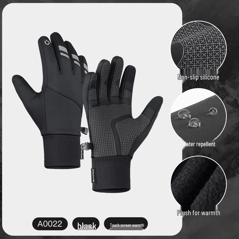 Men's & Women's Touchscreen Winter Cycling Gloves: Windproof, Fleece-Lined, Ski-Ready
