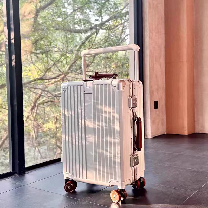 Silent Universal Skate Wheel Suitcase - 20" Boarding Password Box & 24" Trolley Case for Women