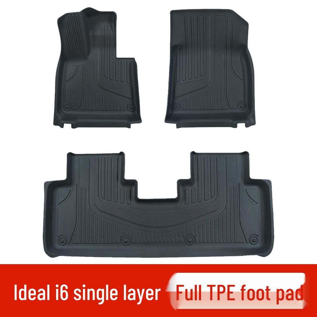 Perfect Fit TPE Eco-friendly Odorless Car Floor Mats for Ideal I6 - Double Layer, Wear-resistant Protection