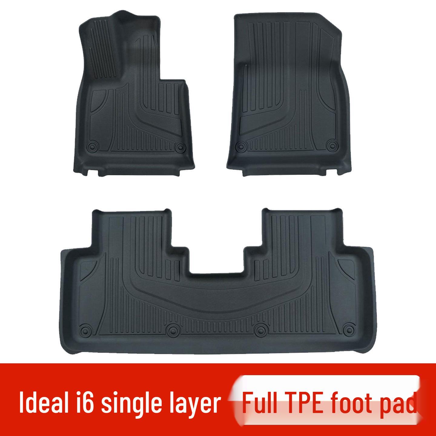 Perfect Fit TPE Eco-friendly Odorless Car Floor Mats for Ideal i6 - Double Layer, Wear-resistant Protection