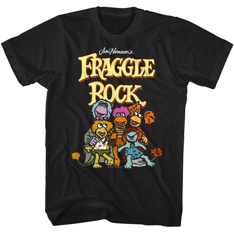 

Футболка FRAGGLE ROCK Squad Goals Кукольное телешоу Большая и высокая футболка L