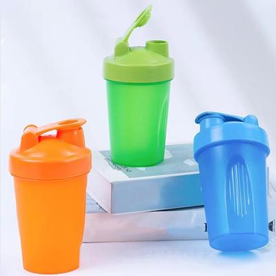 400ml Protein Shaker Bottle with Mixing Ball Leak-Proof Design Sport Shaker Bottle Lightweight Plastic Blender Bottle