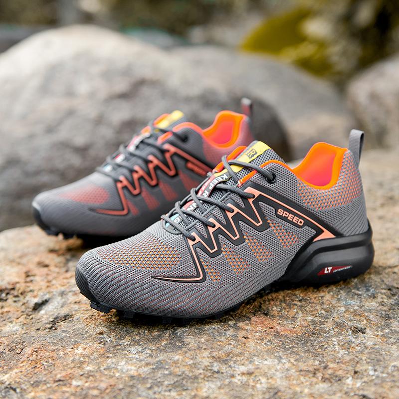 Outdoor Trail Running Shoes Men Sneakers Non Slip Breathable  Man Sports Hiking Off Road Light Multifunction Traveling Footwear
