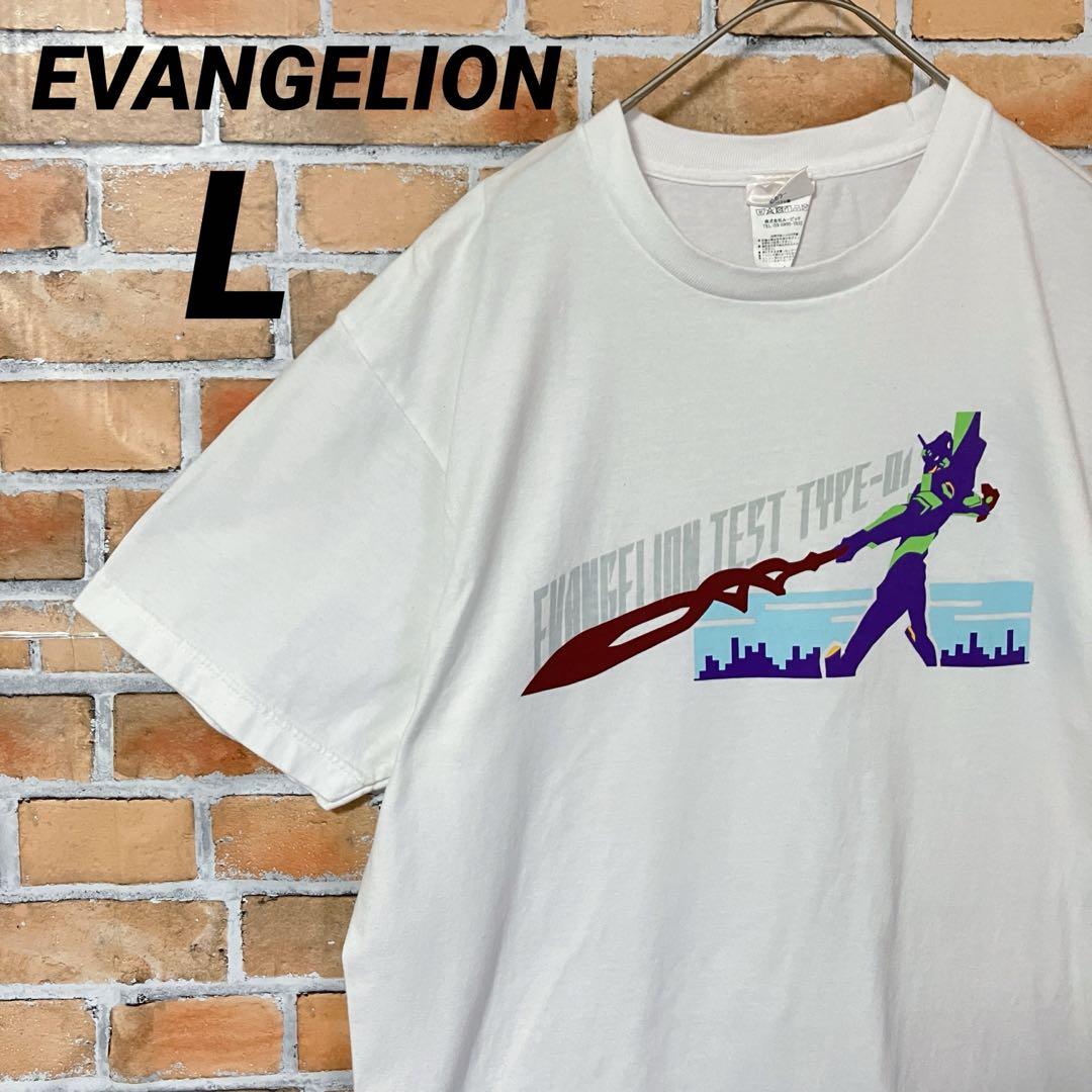 

[USED] Neon Genesis Evangelion Unit-01 Anime T-Shirt, White, Short Sleeve