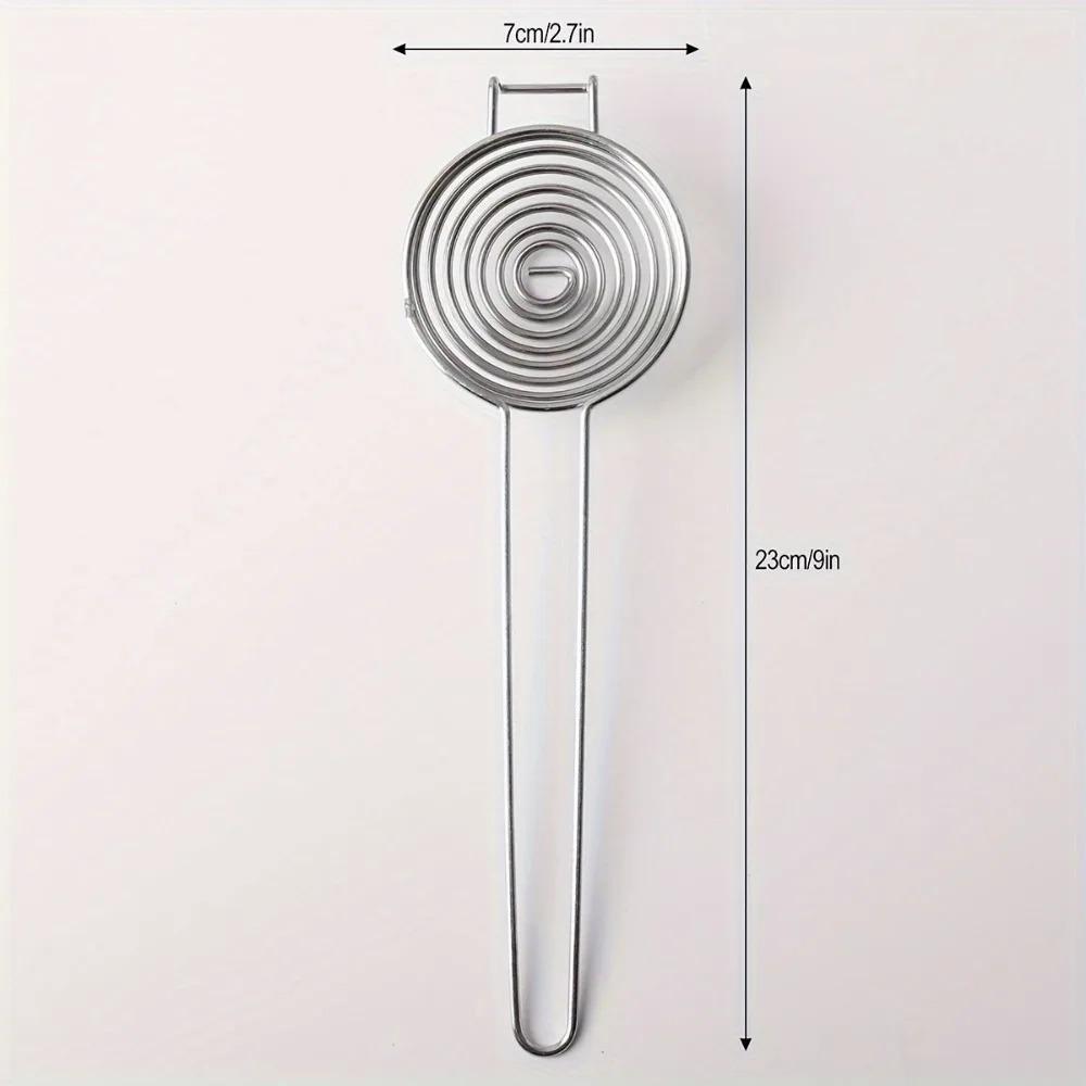 Stainless Steel Egg Separator Long Handle Yolk White Divider Food Grade for Baking Cooking Kitchen Tool Easy Clean Hanging Hook