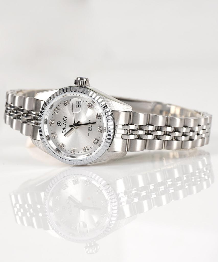 Gaelleogsi 5 Atm Couple Watch Women'S Metal Wristwatch Qt7013Fa