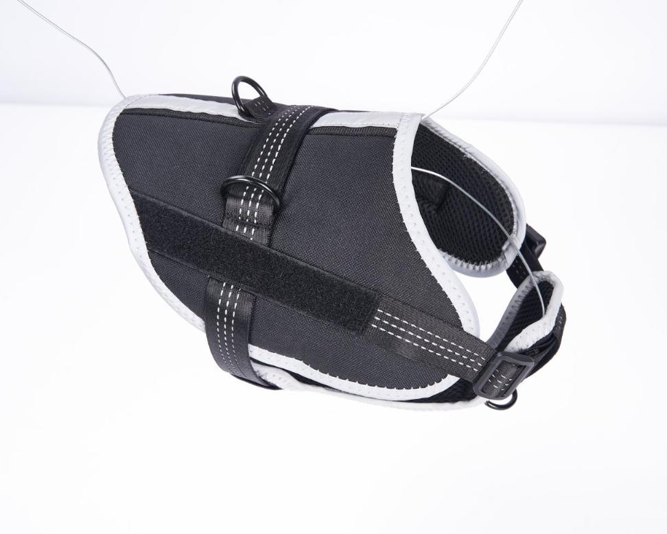 Adjustable Dog Working Vest Reflective Training Service Dog Harness with Handle (Black,S) чёрный