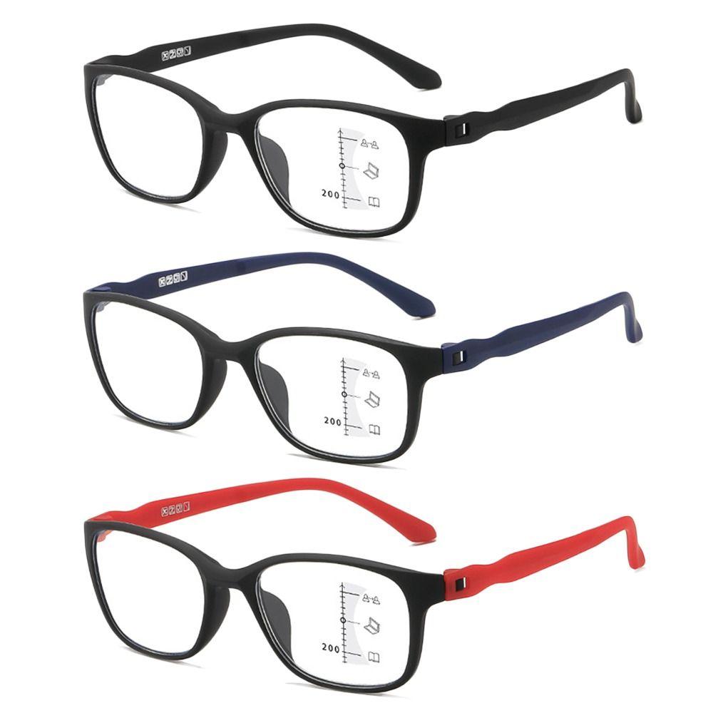 Reading Glasses Women Sports Anti-blue Light Near Far Presbyopia Eyeglasses Multi-Focus Reading Glasses Hyperopia Glasses +4