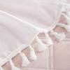 Wrinkle Resistant Tassel Bed Skirt Solid Color Bed Ruffles Wrap  Bedding Accessory