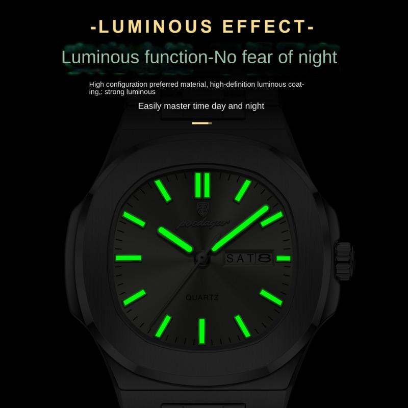 New Top Brand Ultra-thin New Women's Watch Waterproof Luminous Luxury Quartz Double Calendar Watch