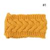 Pevná široká pletená čelenka Zimní teplá na uši Háčkovaný turban Vlasové doplňky Pro ženy Dívčí čelenka Headwraps