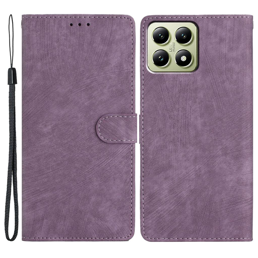 For Xiaomi 14T Case with Card Clots Skin-Touch PU Leather Phone Cover Stand
