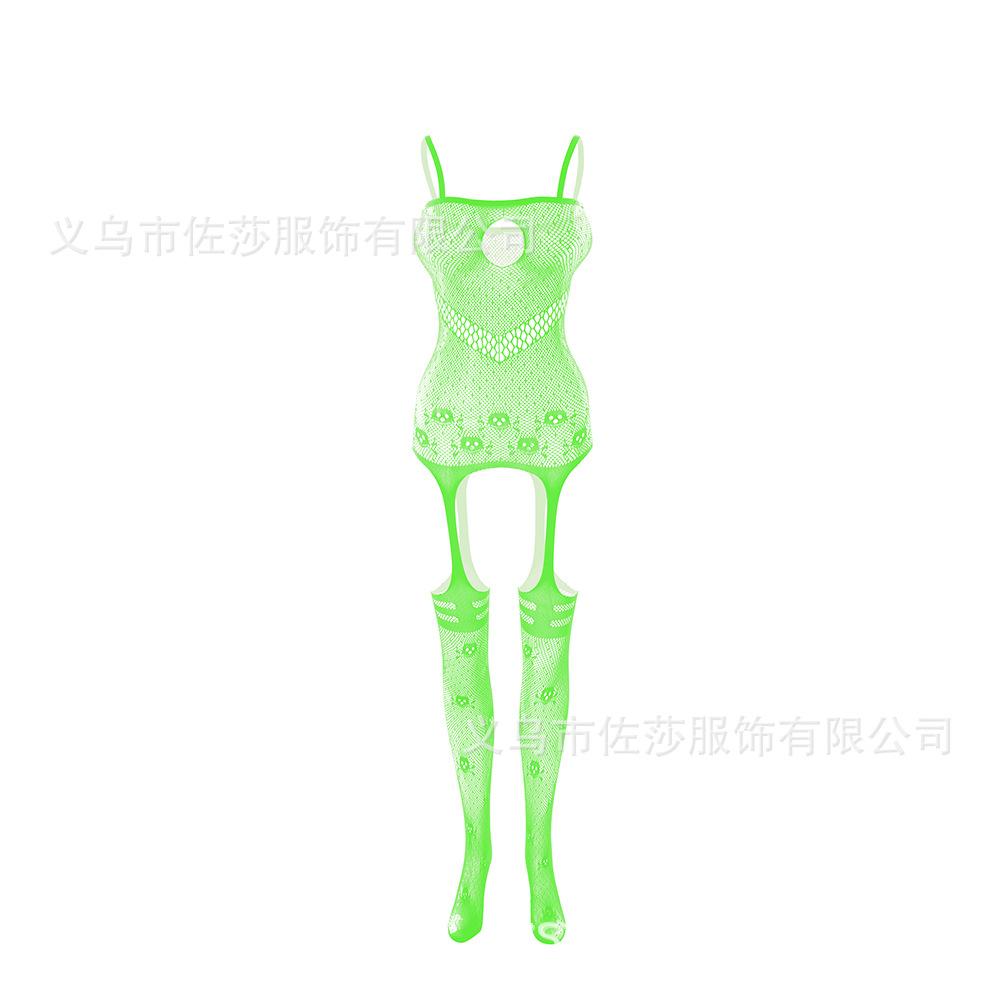 Sex Underwear Uniform Jacquard Onesie Lace-up Crotch Tights Stockings