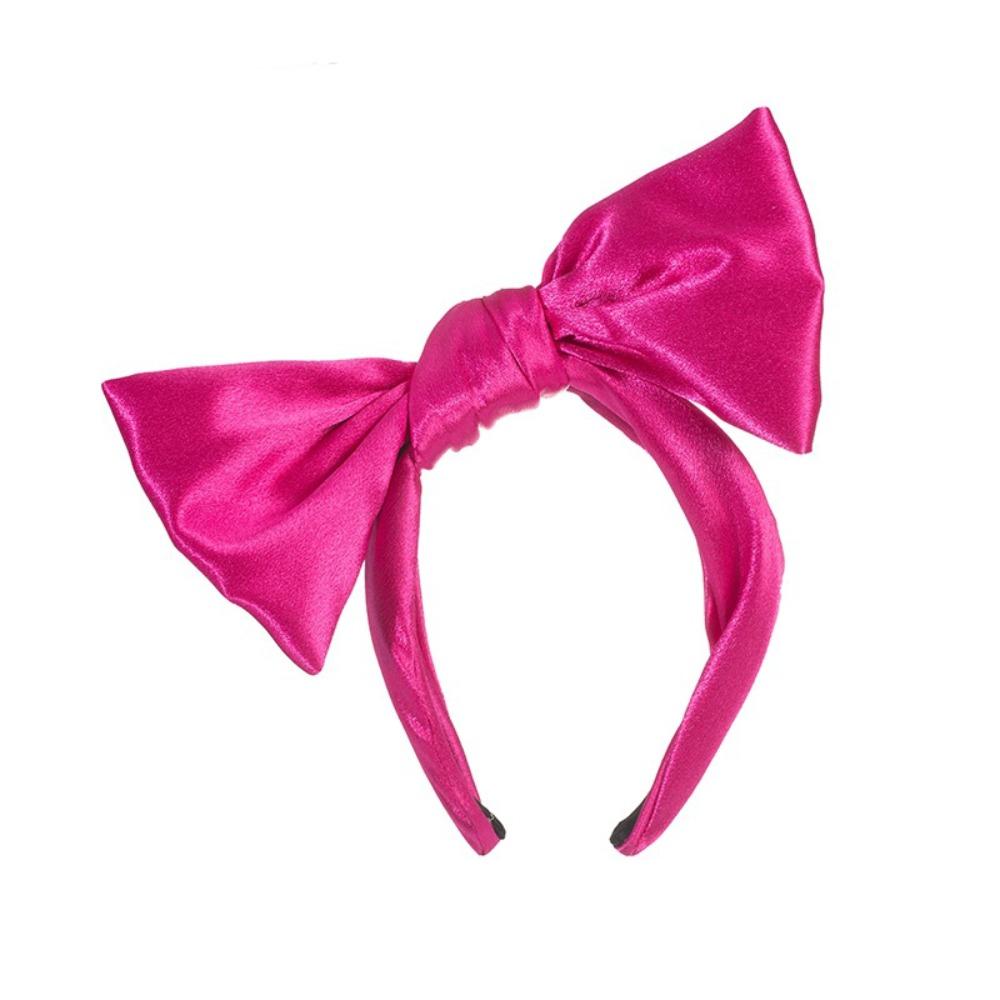 Lovely Bowknot Headband Satin Cosplay Hair Hoop Fashion Lolita Hair Band  Costume Decoration