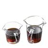 Set of 2 Measuring Cups and Espresso Shot Glasses (70ml + 150ml) with Handles, Heat-Resistant Glass, High-Precision Measurement Markings, Reinforced