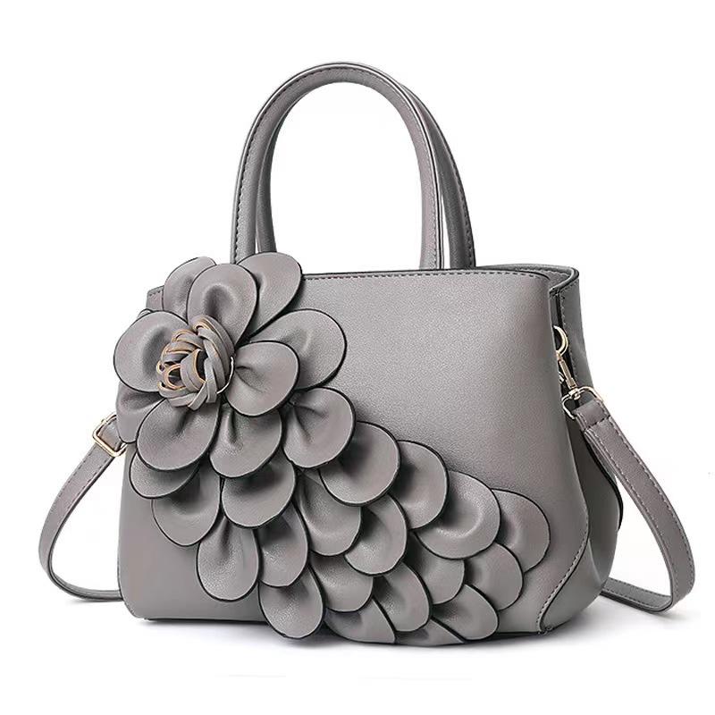 Červená taška Malá taška Nová Jednoduché použití Ležérní Vše v jednom Zabiják Jednoramenná Crossbody Nákupní taška Velká velikost Květinová Svatba Taška