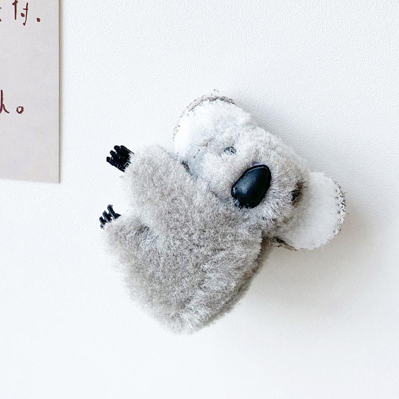 Cartoon Kawaii Plush Koala Bear Hair Decoration Hair Clips Cute Animal Hair Claw For Girls Barrettes Headwear Accessories