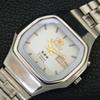 ORIENT CRYSTAL AUTOMATIC 46961 JAPAN MENS VINTAGE WHITE DIAL WATCH a704843-1