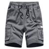 Men's Summer Loose Outdoor Sports Multi-Pocket Cargo Shorts Casual Pants Quarter Pants
