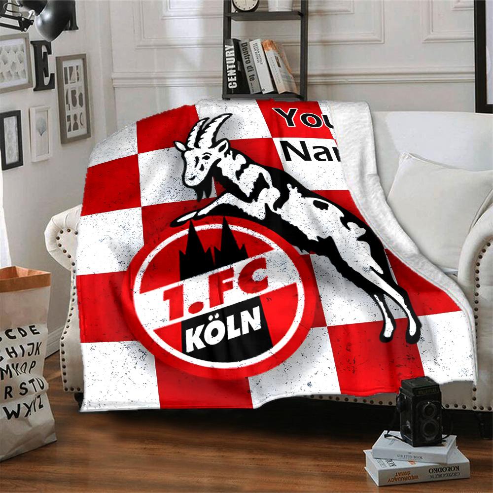 1pc 1.FC Kaiserslautern Blanket with Custom Name, Gift, for Men and Women, Soft Blanket, Good for Sofa Bed Couch Travel, Lightweight Flannel Blanket