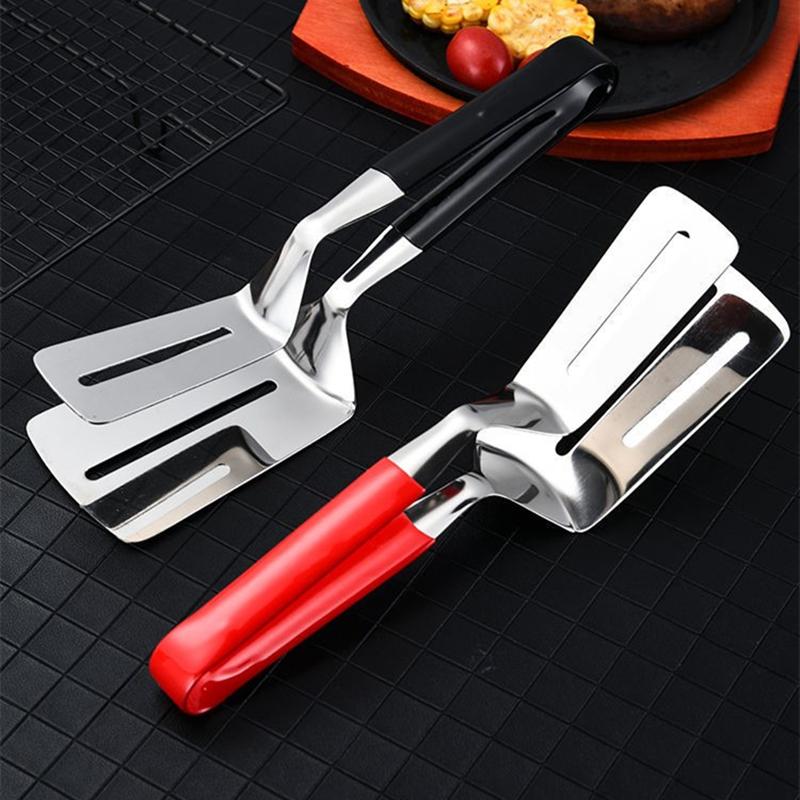 304 Stainless Steel Steak Tongs Clip Household Food BBQ Clamp Frying Shovel Fish Spatula Kitchenware Kitchen Accessories