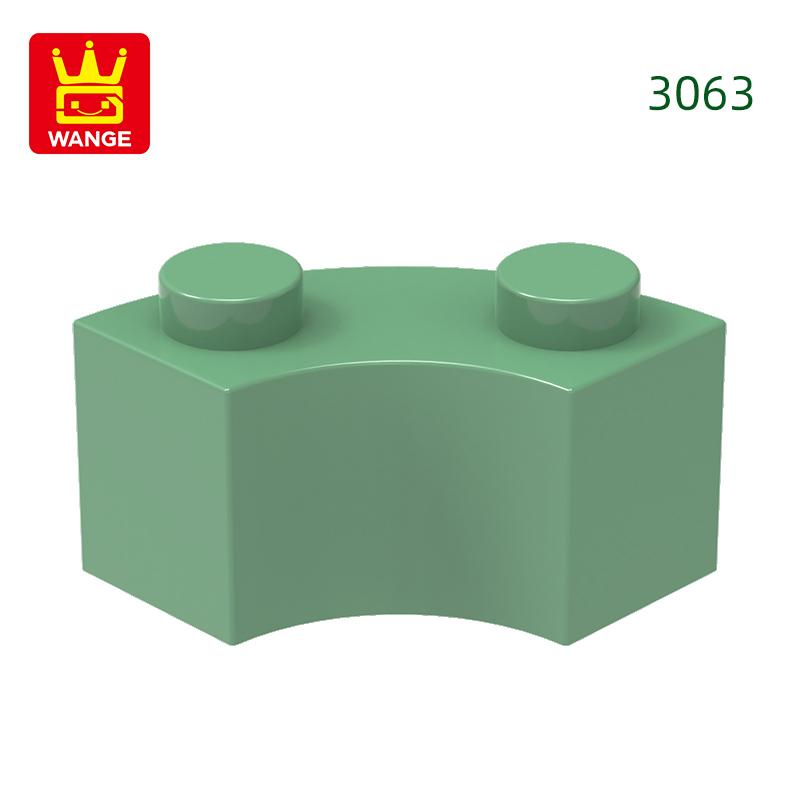 Non-Toxic 128Pcs/Lot 3063 85080 Curved Building Blocks Moc Accessories Compatible With Bricks Diy Children Toys Assembly Gift Box