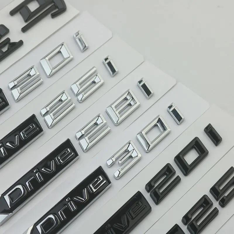 AAXV1 Suitable for X3 Letter Emblem Decals, XDrive25i/28i/30i Rear Emblems and Side Emblems for Modification