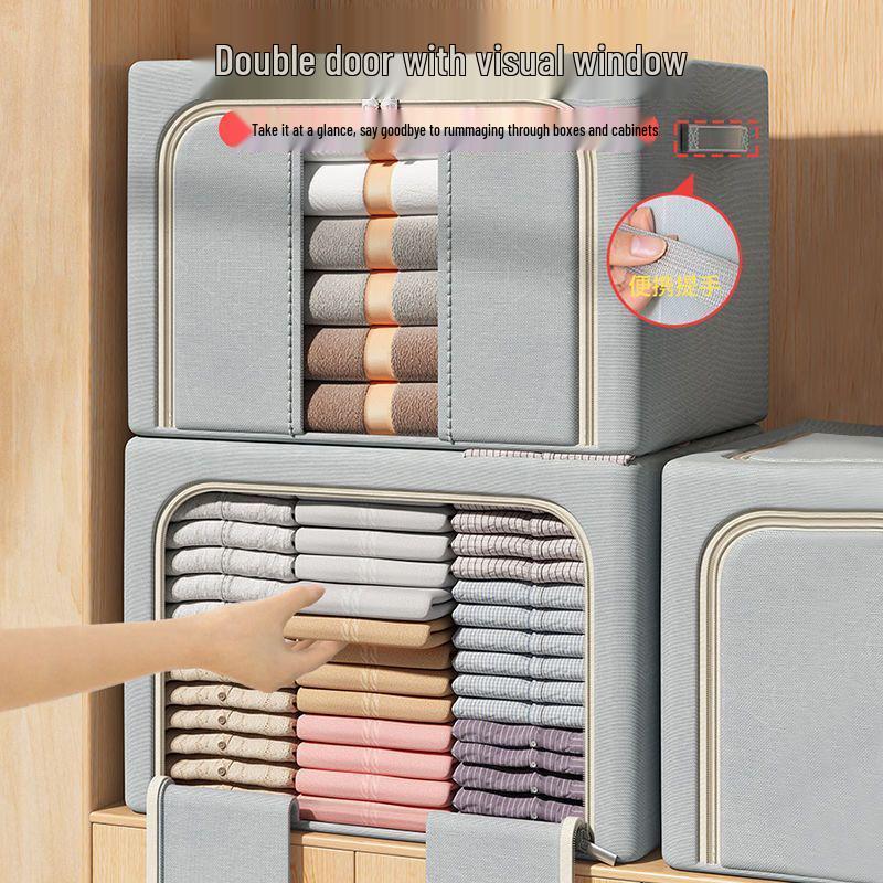 Thickened Oxford Cloth Foldable Storage Box for Quilts - Large Capacity Organizer