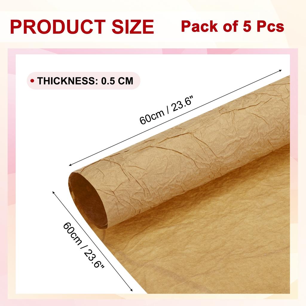 5pcs Flower Wrapping Paper Waterproof Bouquet Wrapping Paper Gift Wrapping Paper Birthday Wedding Ceremonies Paper Sheet