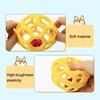 Pet Toy Hollow Ball Shape Built-in Bell Pet Toy Bite-Resistant Soft TPR Material Interactive Dog Toy Boredom Relief Dog Toy