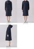 Maternity Nursing One Extremely Fleece Shaggy One Long Nursing Navy [ANGELIEBE] Clothes, Piece, Warm, Lining, Lining, Parka, Warm, Piece, Prenatal,
