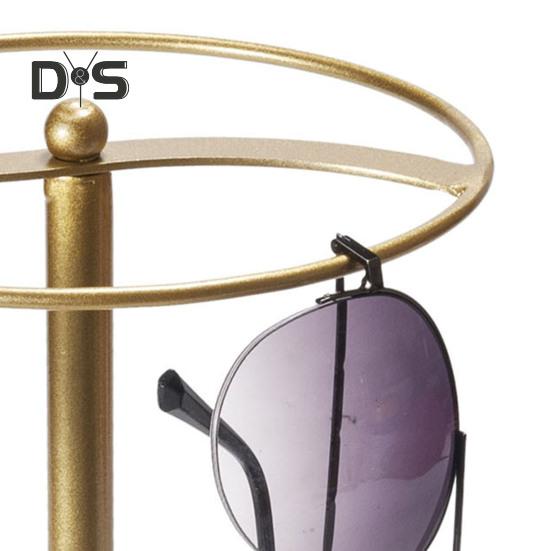 Sunglasses Organizer Metal Storage Display Rack with Stable Base Easy Assembly Desk Countertop Eyewear Organizer