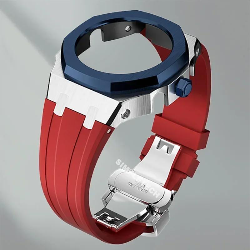 Mod Kit GEN5 GA2100 Metal Bezel for G shock Casioak Modification 4th Generation Rubber&Steel Watch Case Strap GA-B2100 2110