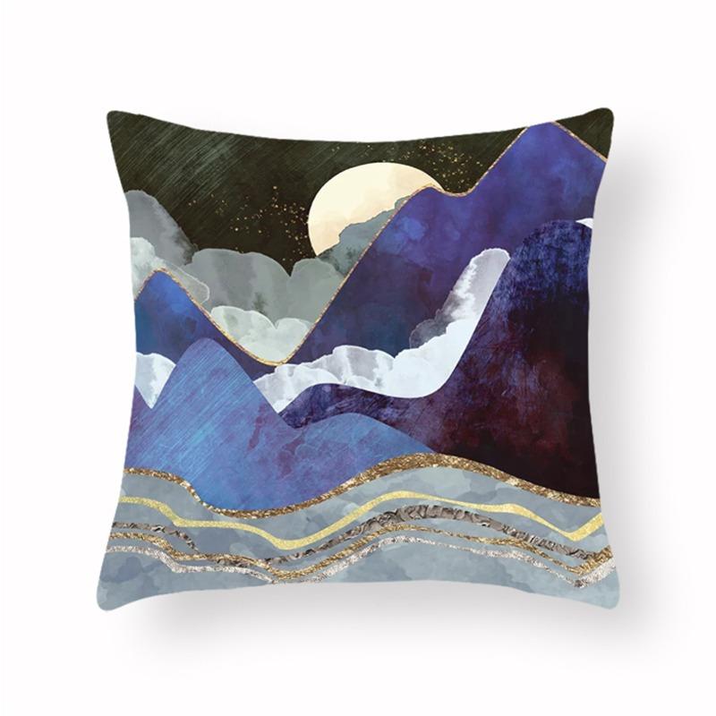 Abstract Sunrise Scenery Pillowcase Dormitory Decoration Office Living Room Sofa Home Pillowcase