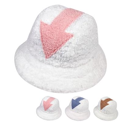 Cappello da Pescatore Decorato con Freccia Unisex Invernale in Lana d'Agnello Spesso Caldo Cappello a Secchiello Antivento da Esterno per Uomo e Donna Cappelli Hip Hop
