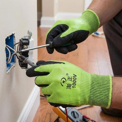 Withstanding Voltage 1000 V Electric Shock Protection Gloves  Security Protection