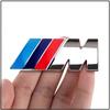 M LOGO Emblem Fender Badge Trunk Sticker Car Front Grille Badge 3D For BMW M Performance Power M3 M5 F30 F20 F25 X1 X3 X5
