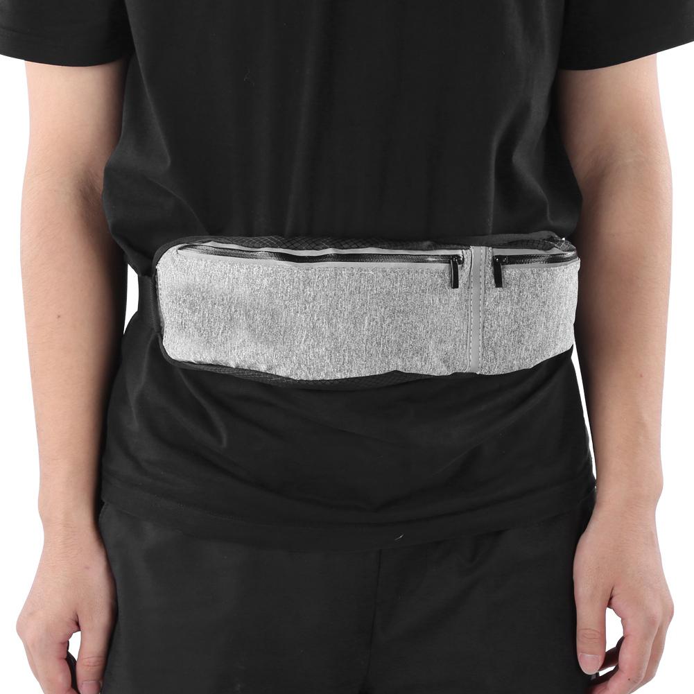 Sports Waist Bag Multifunction Outdoor Waterproof Largecapacity Belt Bag Running(Black Size)