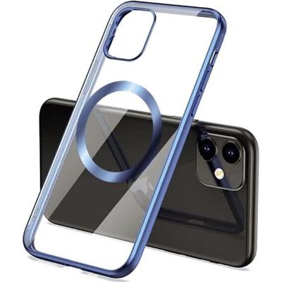 Silicone Case with Magnetic Circle for iPhone 12 - Scratch Protection Blue