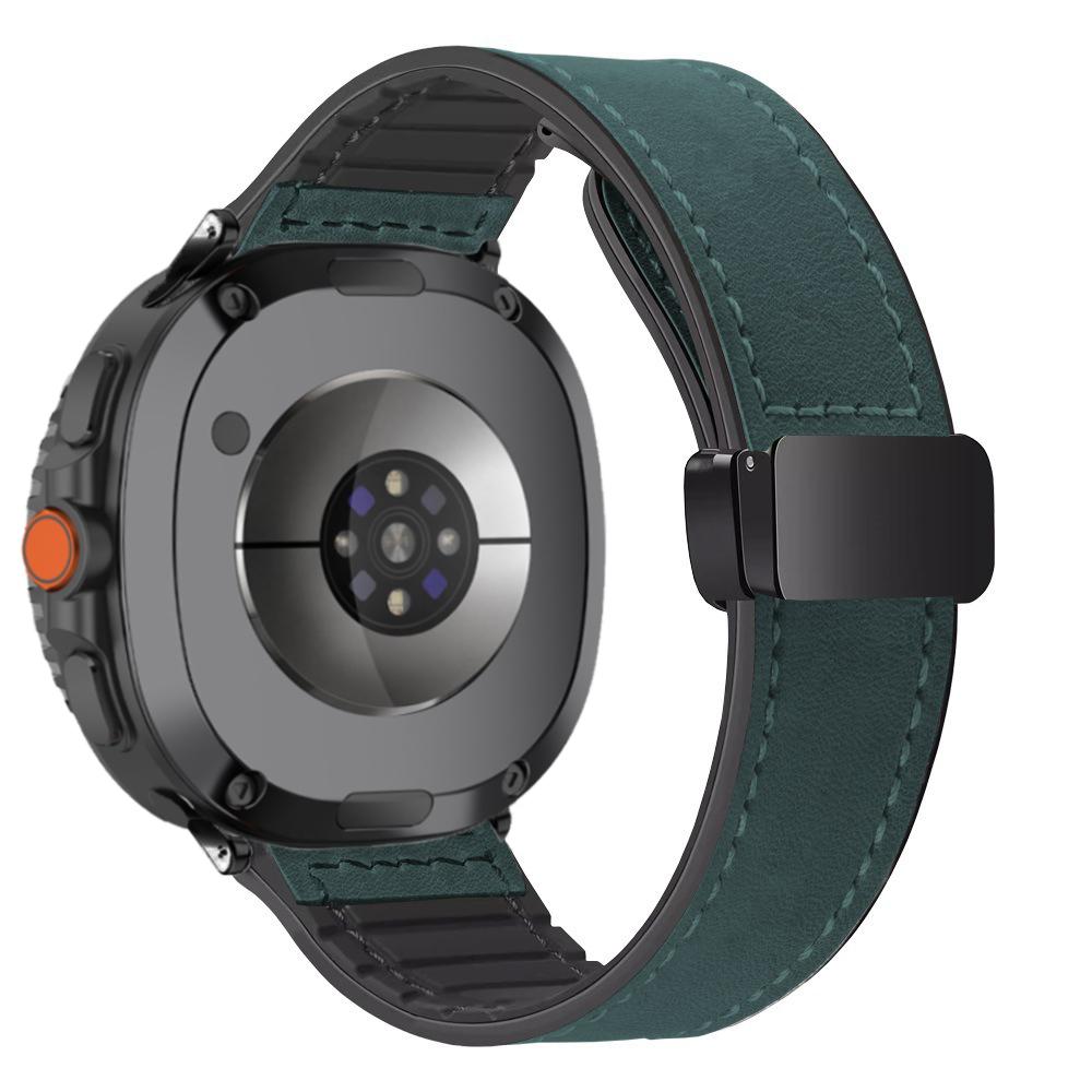 Silicone Leather Band for Samsung Galaxy Watch 8 40mm 44mm Watch 8 Classic 46mm Magnetic Bracelet Galaxy Ultra 2025 47mm Correa