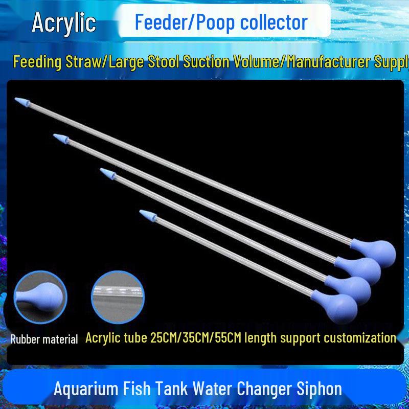 

Акриловая кормушка для аквариума с силиконовым наконечником для коралловых и рыбных аквариумов 20CM Feeding Tube