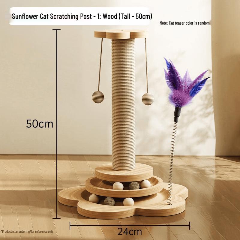 Integrated Cat Scratcher & Climbing Tree