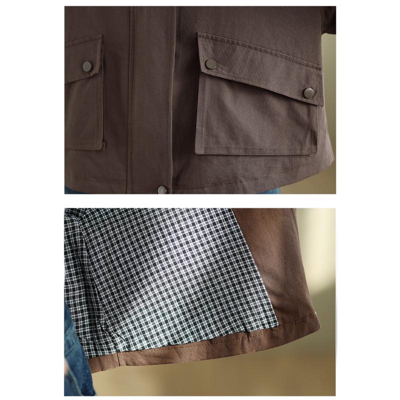 DIMANAF 2025 New Autumn Winter Women Coats Jackets Thick Cotton Loose Casual Lady Outerwear Vintage Plus Size