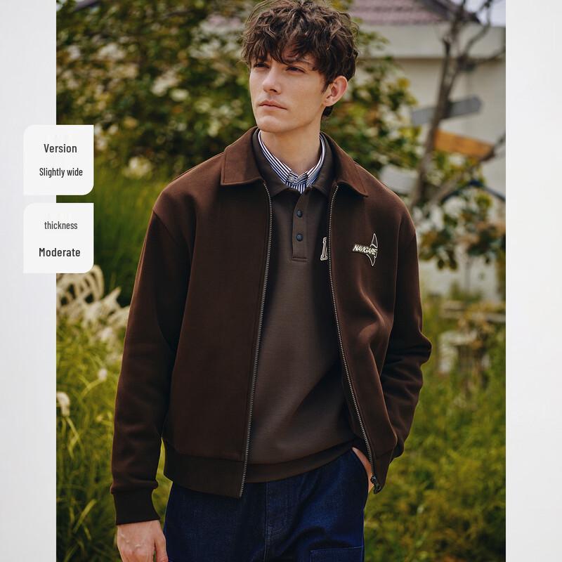 Navigare Men's Retro Lapel Cardigan Jacket