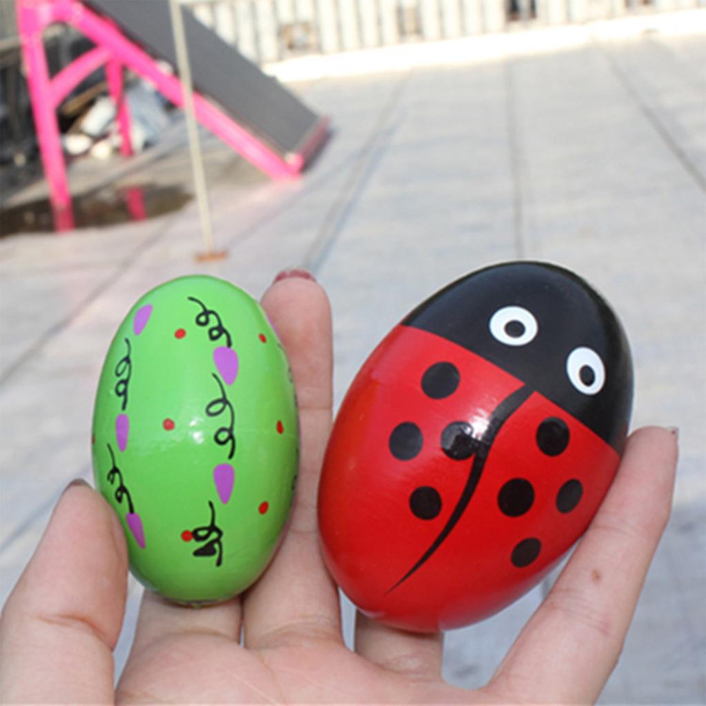Maracas Egg Shakers Colorful Animinal Shape Hand Percussion Musical Instrument Toy for Kids