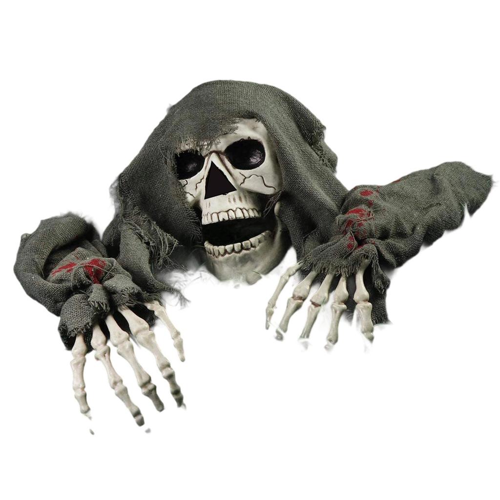 Halloween Ground Inserted Skull/ Ghost/ Head Three-piece Set Crawling Ghost/ Crawling Trick Simulation Arm Skull/ Site/ Decoration