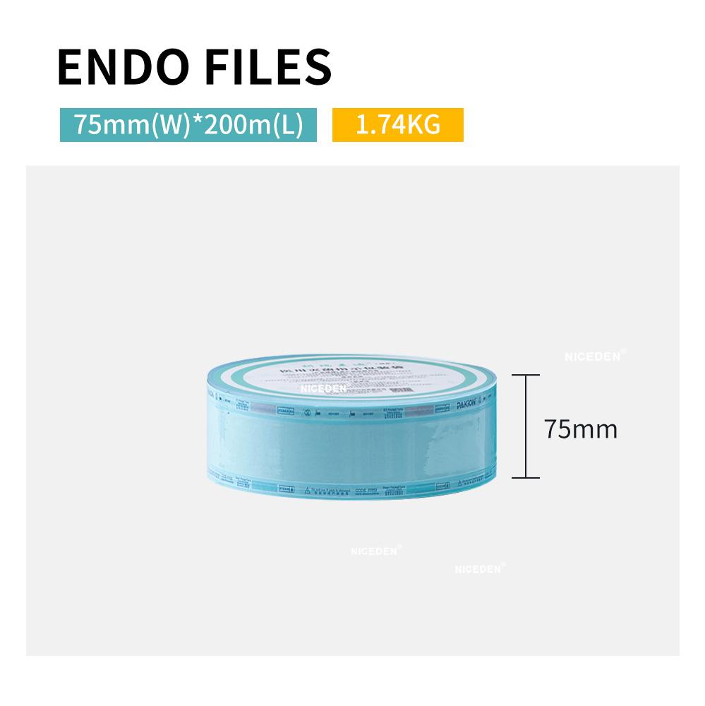 Niceden 14 Inches Hot Selling Medical Devices Packaging Pouch Dental Steam Eto Autoclave Heat Sealing Sterilization Flat Rolls Reel