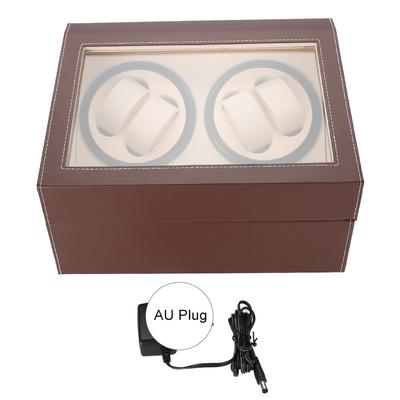Automatic Rotation Watch Winder for 4 Automatic Watches 6 Wristwatch Storage Display